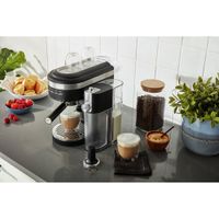 KitchenAid Semi-Automatic Espresso Machine with Automatic Milk Frother Attachment - Black Matte