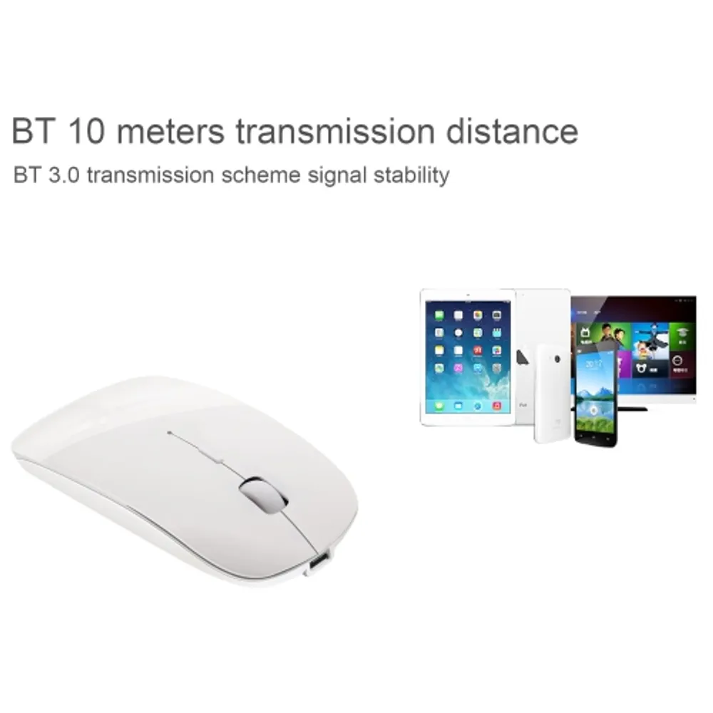 Tsmine Wireless Bluetooth Charger Computer Mouse for MacBook Air Mac Pro  Laptop Ipad Pad PC The Laser Optical Rechargeable Mini Slim Silent Mice is