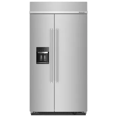 KitchenAid 42" 25.1 Cu. Ft. Side-By-Side Refrigerator with Water & Ice Dispenser (KBSD702MPS) - Stainless