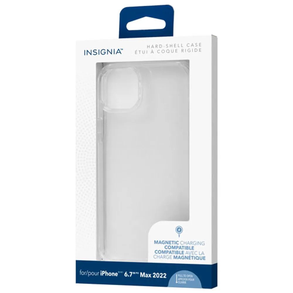 Insignia - Hard-Shell Case for iPhone 14 Pro Max - Clear