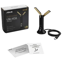 Adaptateur USB Wi-Fi 6 sans fil d'ASUS (USB-AX56)