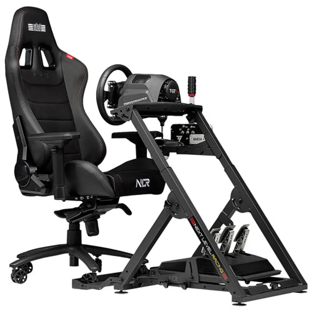 Next Level Racing Pro Gaming Chair Black Leather & Suede Edition