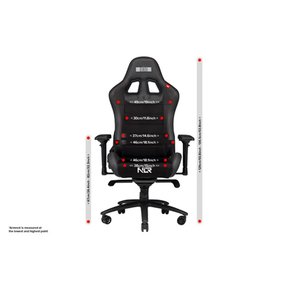 Next Level Racing Pro Gaming Chair Black Leather & Suede Edition