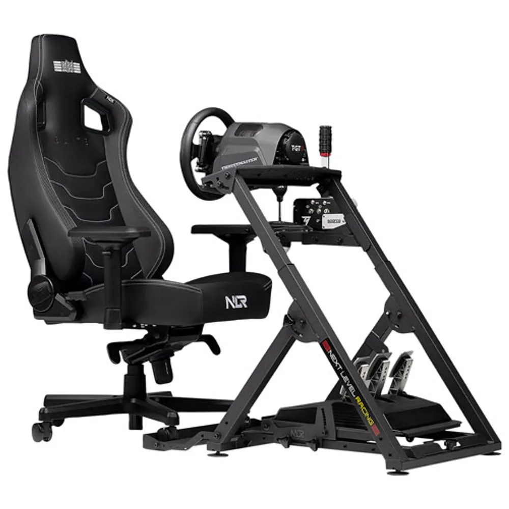 Next Level Racing Elite Gaming Chair Black Leather Edition