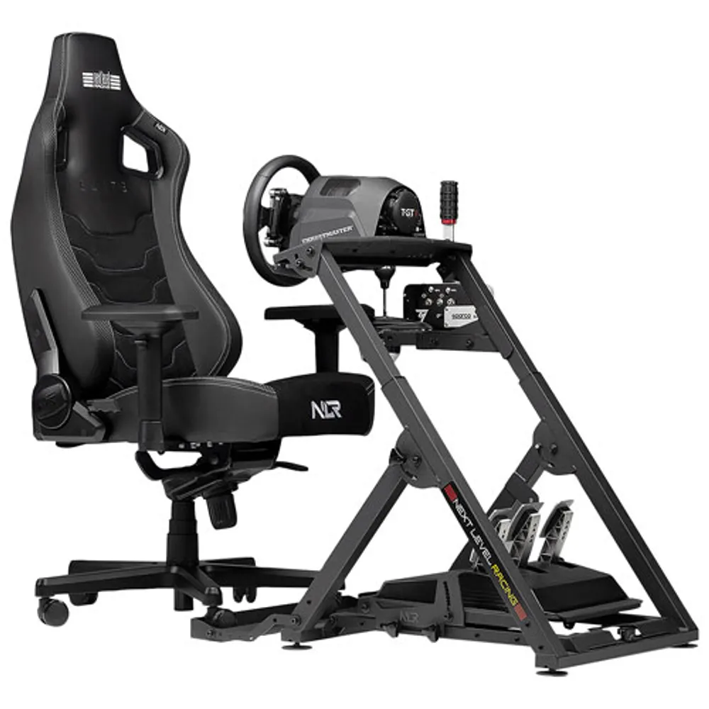 Next Level Racing Elite Gaming Chair Black Leather & Suede Edition