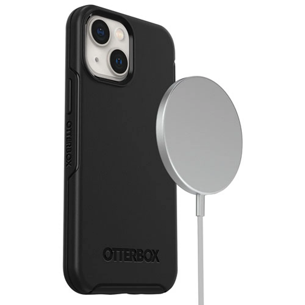 Étui rigide ajusté Symmetry+ d'OtterBox avec MagSafe pour iPhone 13 mini - Noir