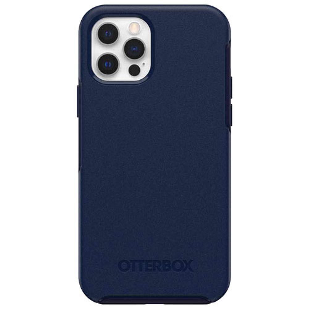 OtterBox Symmetry+ Fitted Hard Shell Case with MagSafe for iPhone 12/12 Pro - Navy Captain Blue