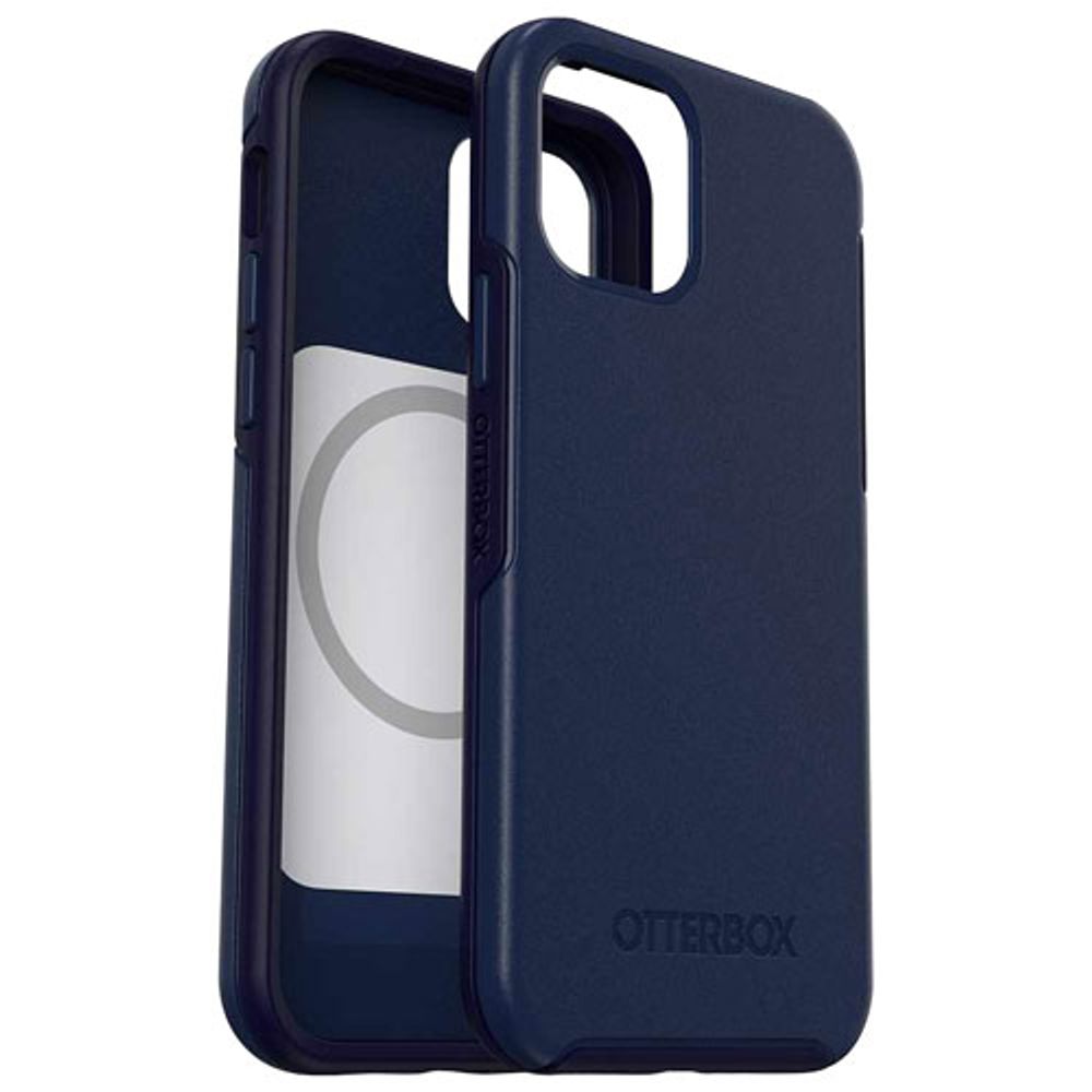 OtterBox Symmetry+ Fitted Hard Shell Case with MagSafe for iPhone 12/12 Pro - Navy Captain Blue