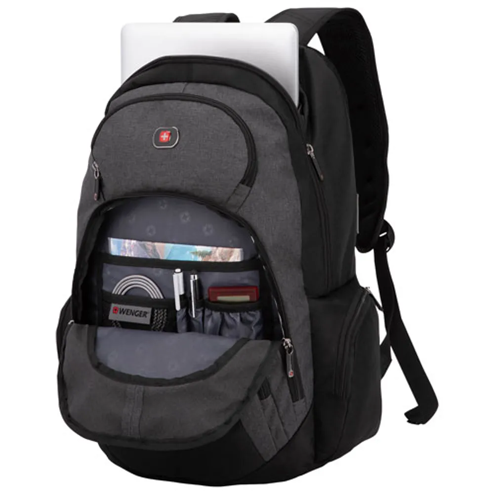 Sac à dos Commuter de Wenger pour portable de 17,3 po - Gris/Noir