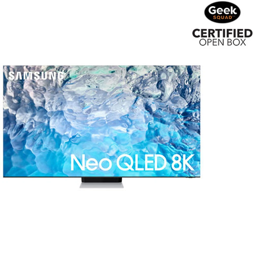 Boîte ouverte - Téléviseur intelligent Tizen QLED UHD 8K de 85 po de Samsung (QN85QN900BFXZC) - Acier inoxydable