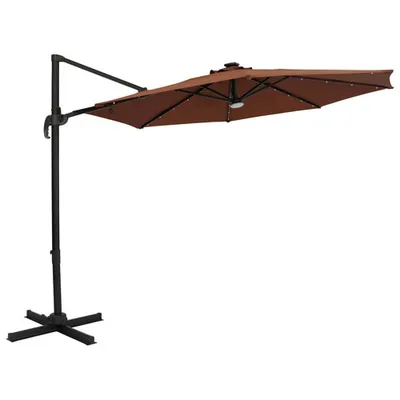 Island Umbrella Santiago II 10 ft. Octagon LED Market Patio Umbrella