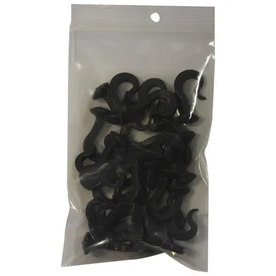 Corriveau Plastic "J" Hooks for Gazebo Side Curtains / Side Mica / Side Mosquito Net - 2-Pack