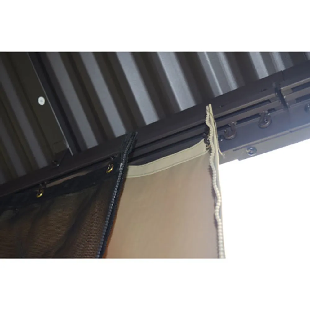 Corriveau Plastic "J" Hooks for Gazebo Side Curtains / Side Mica / Side Mosquito Net - 2-Pack