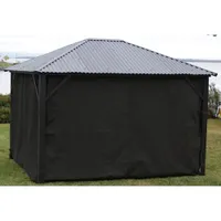 Rideau saisonnier Safezone pour abri de jardin de 10 x 12 pi de Corriveau - Noir