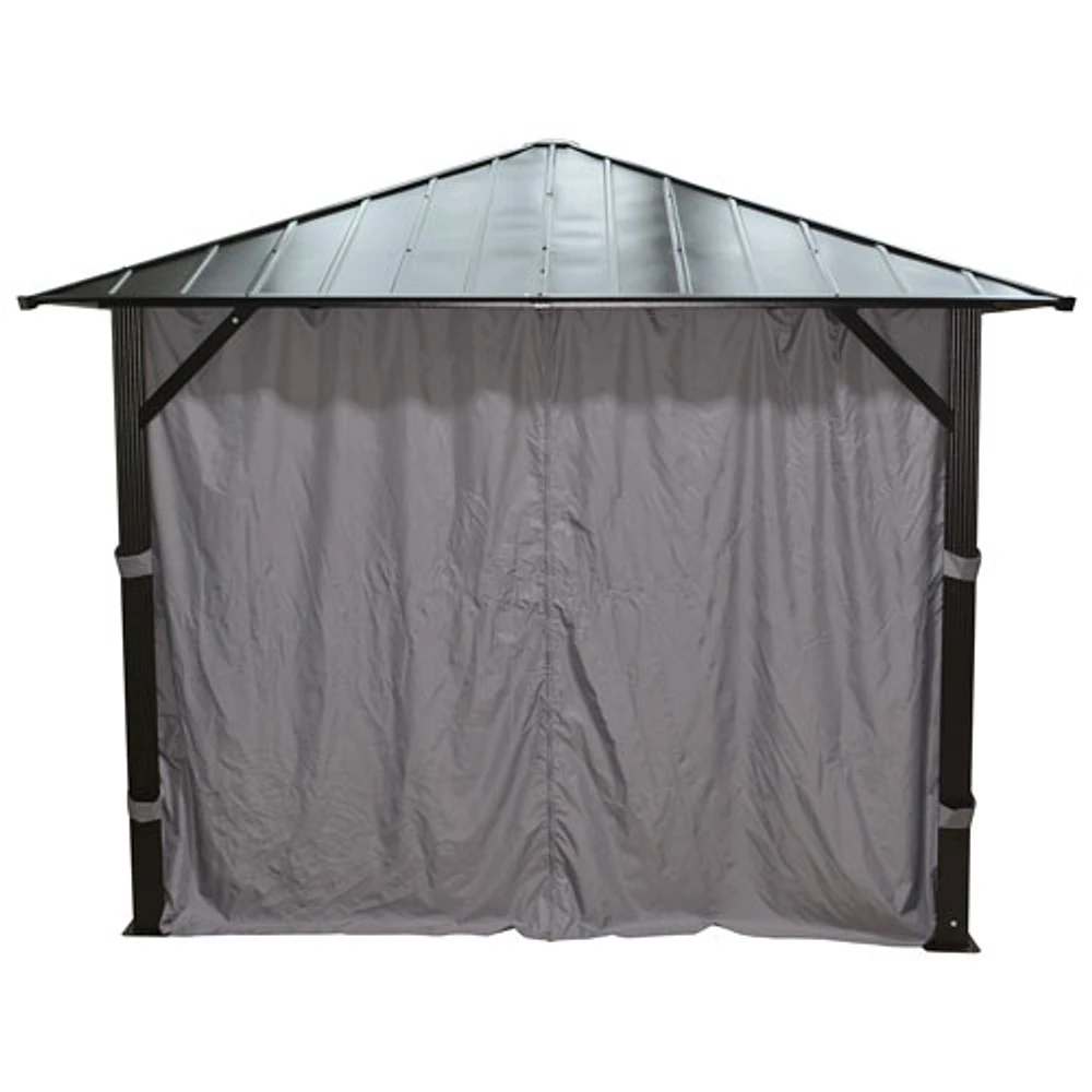 Corriveau Seasonal Curtain for 10’ x 12’ Gazebo - Light Grey