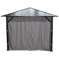 Corriveau Seasonal Curtain for 10’ x 12’ Gazebo - Light Grey