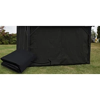 Corriveau Safezone Seasonal Curtain for 10’ x 10’ Gazebo - Black