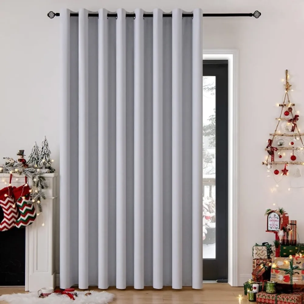 91%OFF!】 Black Blackout Christmas Curtains for Living-Room Holiday Season  Decor Meta