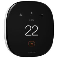 ecobee Wi-Fi Smart Thermostat Enhanced - Black