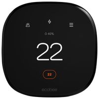 ecobee Wi-Fi Smart Thermostat Enhanced - Black