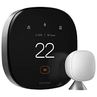 ecobee Wi-Fi Smart Thermostat Premium - Black