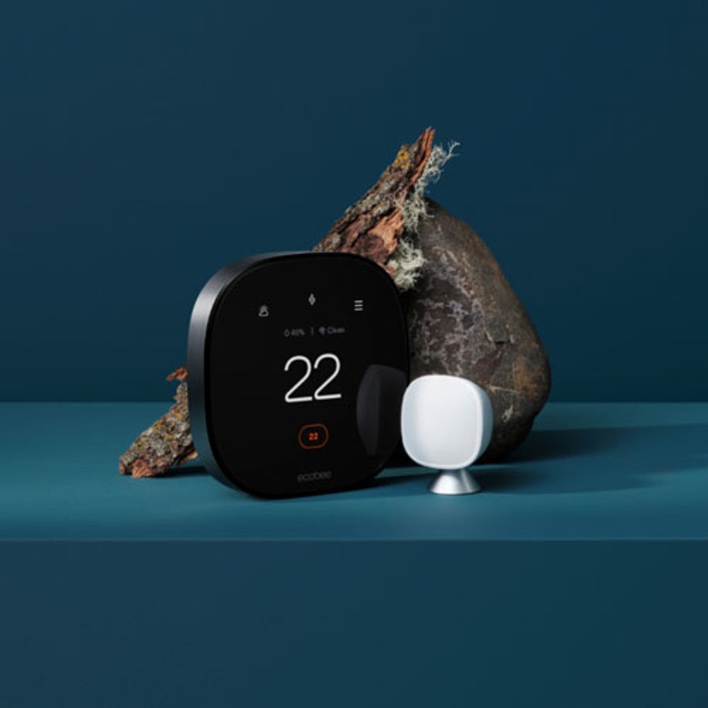 ecobee Wi-Fi Smart Thermostat Premium - Black