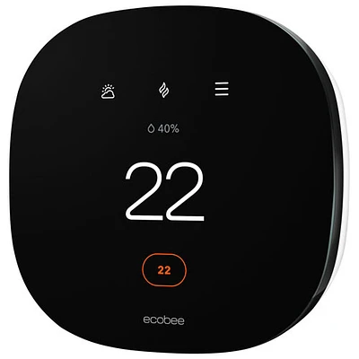 ecobee3 Lite Wi-Fi Smart Thermostat - Black