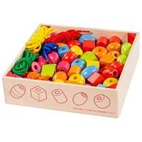 Bigjigs Toys Lacing Beads Crate Set