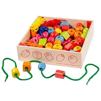 Bigjigs Toys Lacing Beads Crate Set