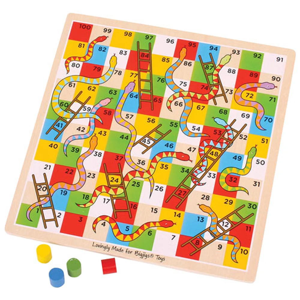 Bigjigs Toys Snakes & Ladders Game