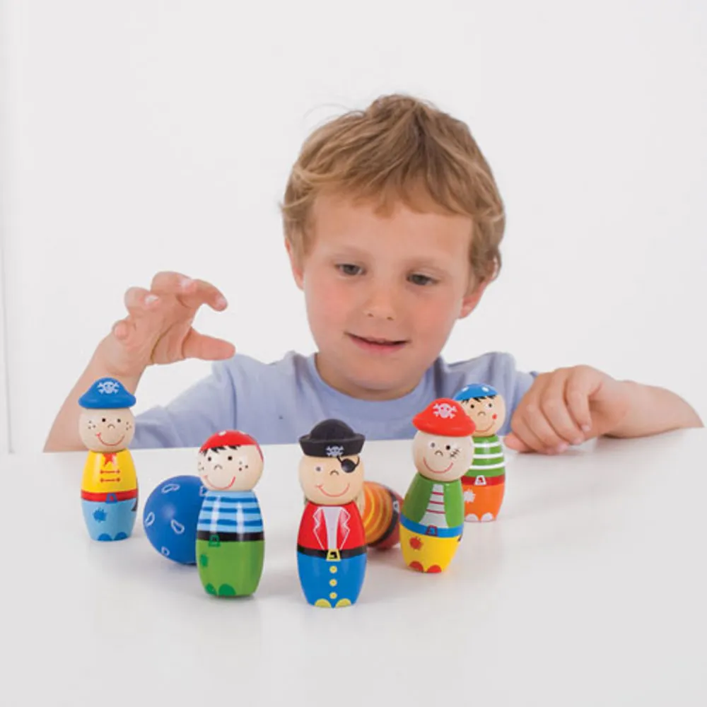 Personnages de pirates en bois de Bigjigs Toys