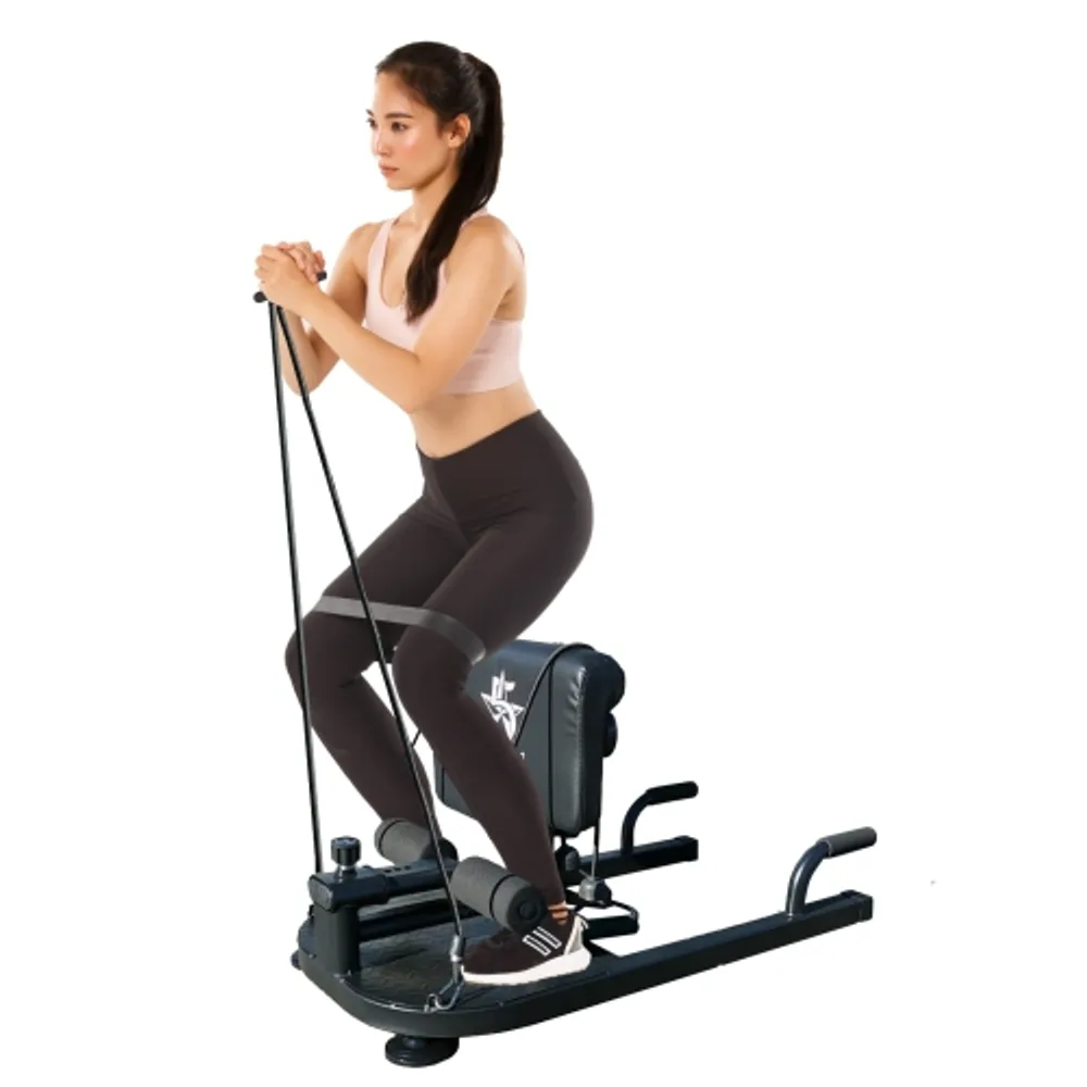Gpolus 8-in-1 Multifunction Squat Machine Deep Sissy Squat Home Gym Fitness  Ab Trainer 