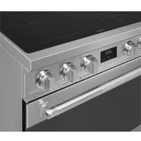 Smeg 30" 4.6 Cu. Ft. True Convection Freestanding Induction Range (SPR30UIMX) - Stainless Steel