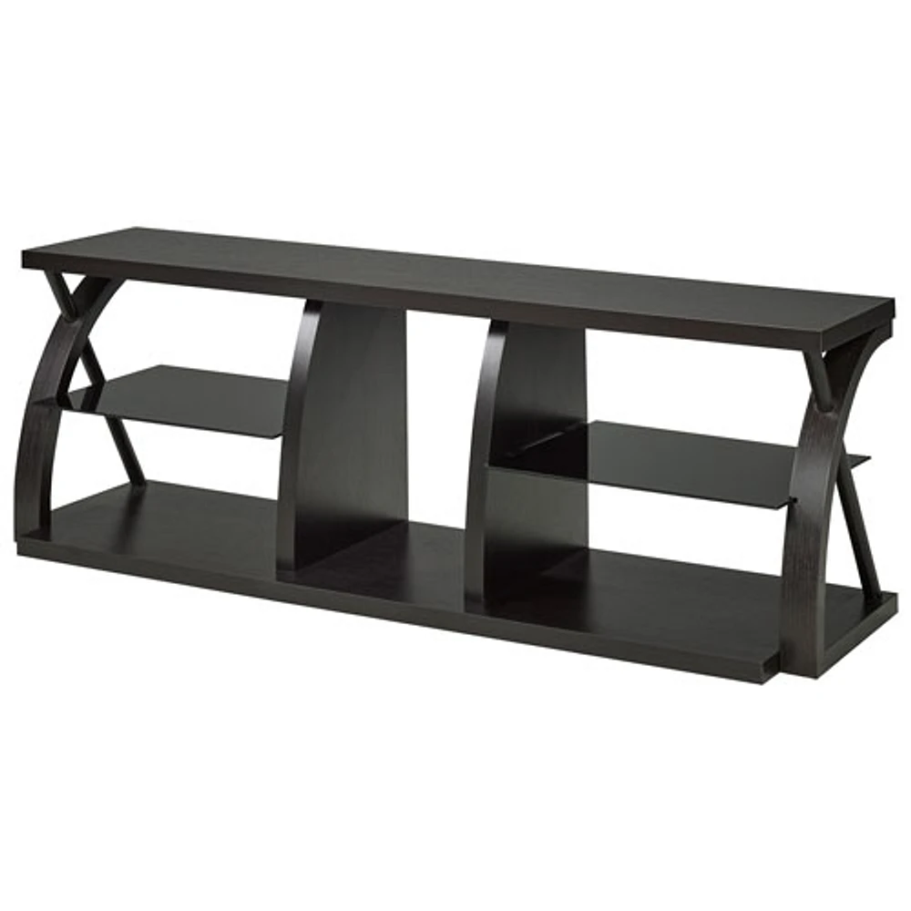 Brassex 172141 60" Solid Wood/Metal TV Stand - Dark Cherry