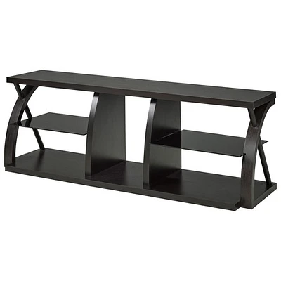 Brassex 172141 60" Solid Wood/Metal TV Stand - Dark Cherry