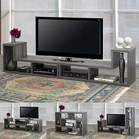 Brassex 18033 66" Multiple Configuration TV Stand - Grey