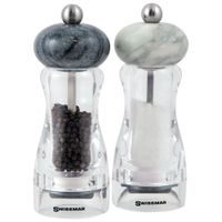 Swissmar Andrea Salt & Pepper Mill Set - Acrylic/Granite