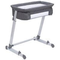 Delta Children By The Bed Deluxe Bassinet - Grey