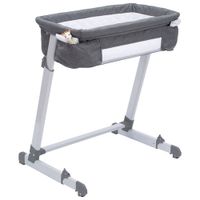 Delta Children By The Bed Deluxe Bassinet - Grey