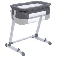 Delta Children By The Bed Deluxe Bassinet - Grey