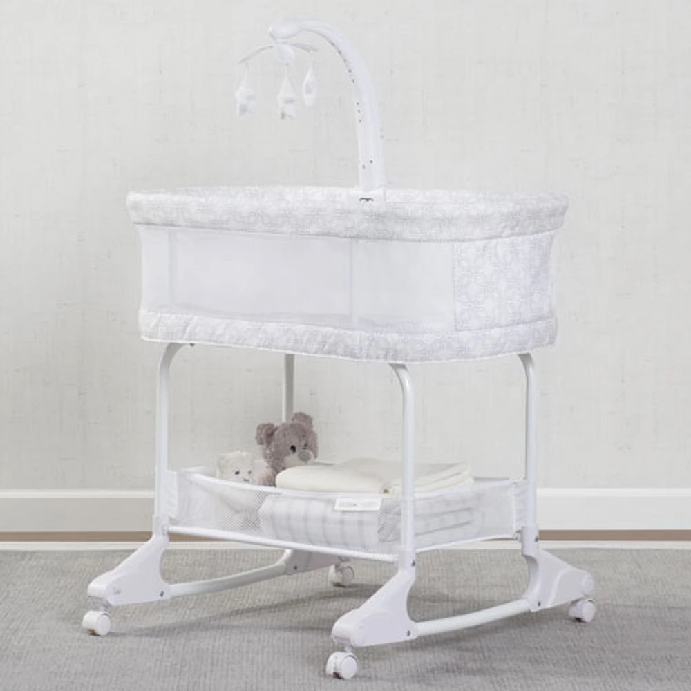 Delta Children SleepCool Rocking Bassinet - White