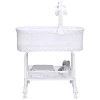 Delta Children SleepCool Rocking Bassinet - White