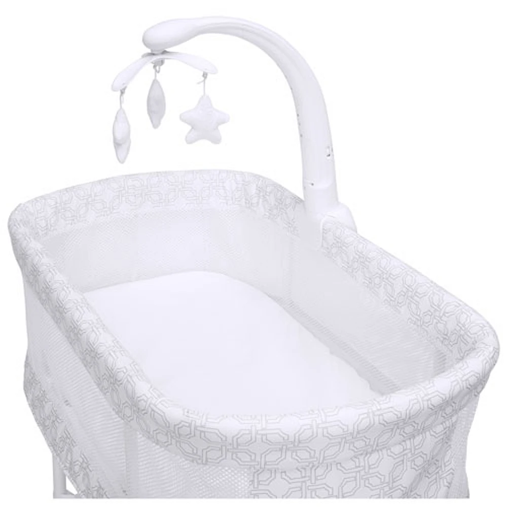 Delta Children SleepCool Rocking Bassinet - White