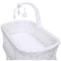 Delta Children SleepCool Rocking Bassinet - White