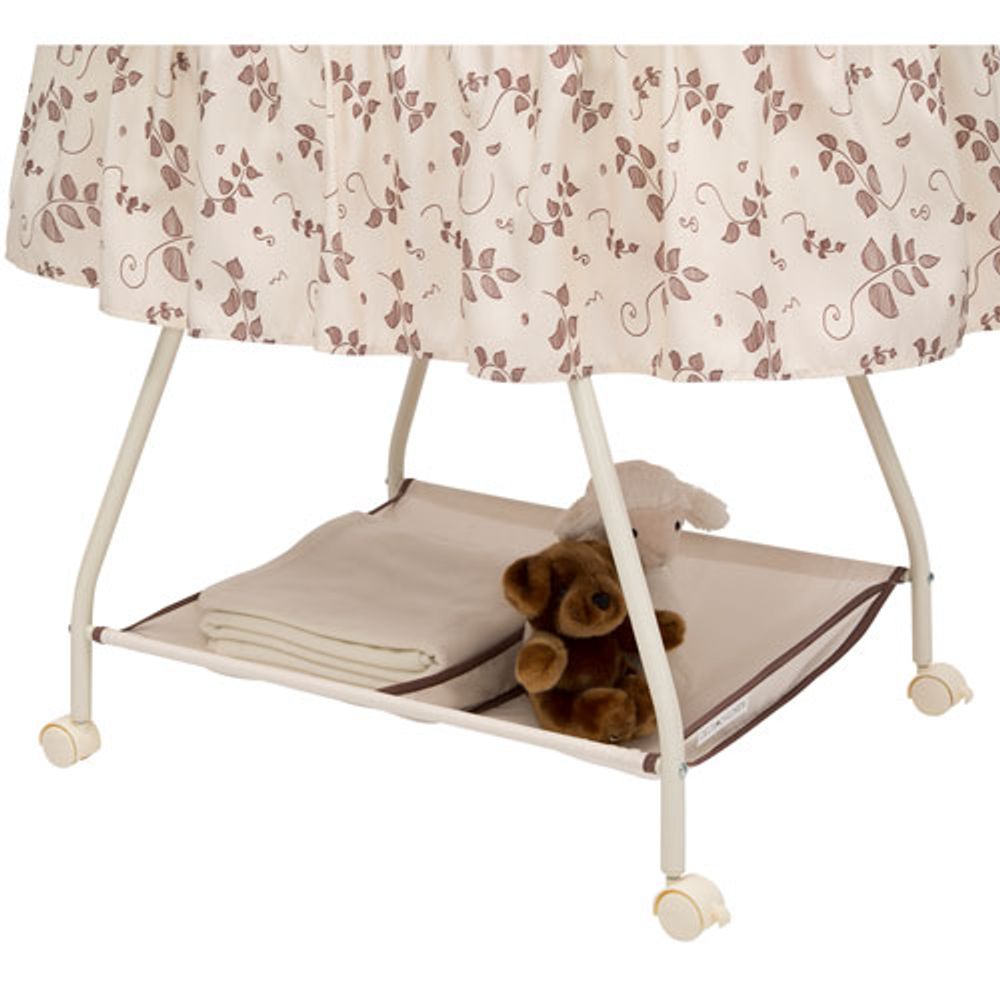 Delta Children Deluxe Sweet Beginnings Bassinet - Cream/Brown