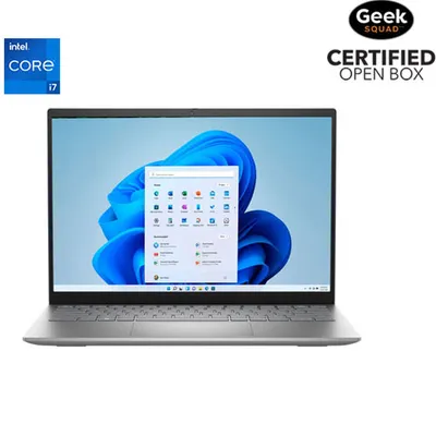 Open Box - Dell Inspiron 14" Laptop - Platinum Silver (Intel Core i7-1255U/512GB SSD/16GB RAM/Win 11)