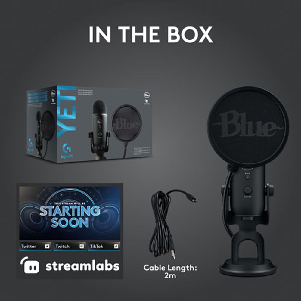Logitech G Blue Yeti Game Streaming Kit with Yeti Gaming Mic - Only at Best Buy