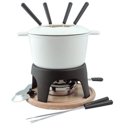 Swissmar Gruyere Cheese Black Fondue Set 9-Piece