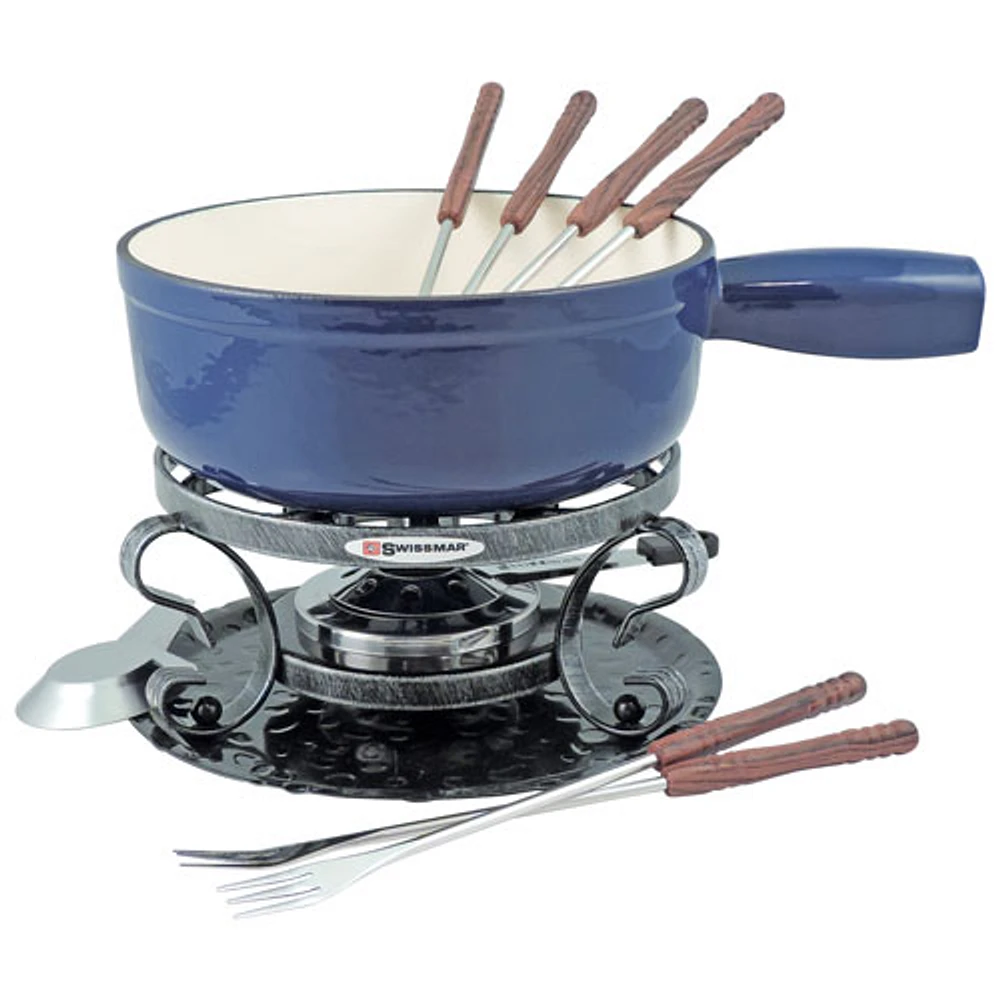 Swissmar Lugano 9-Piece Cast Iron Fondue Set (KF