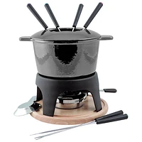 Swissmar Sierra 11-Piece Cast Iron Fondue Set (F66708) - Black